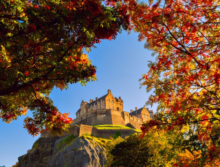 Edinburgh Castle in Autumn